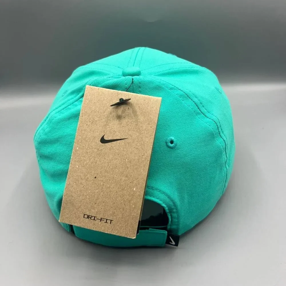 Nike‎ Dri-Fit Hat Men Medium-Large Blue Black Strap Back Cap New M-L